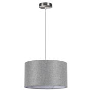 8251/2 MODERNI LN26 530  никель/серый, металл/текстиль Подвес Е27 2*60W 220V NIKKI