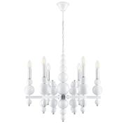 8260/6 MODERNI LN26 белый/хром, металл Люстра E14 6*40W 220V NANA