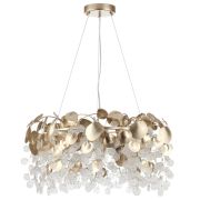 5104/8 CLASSIC ODL26 золотистый/прозрачный металл/стекло Люстра E14 8*40W 220В IP20 COINS