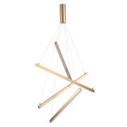 3860/48L L-VISION ODL19 309 золото Подвесной светильник LED 48W 2700Лм 3000К 220V COMETA