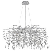 4970/10 HALL ODL24 615 матов.серебристый/алюмин./хрусталь Люстра G9 10*40W DELICA